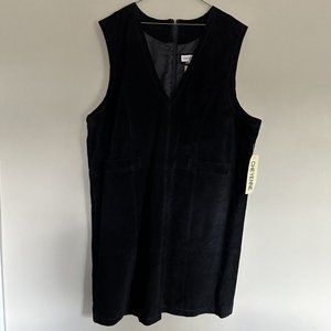 Vintage Cheyenne Genuine Suede Black Dress